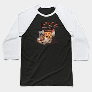 Pizza Attack Baseball T-Shirt